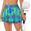 Trippy Gothic Tie-Dye Hippy Style Fashion Sports Skort 12