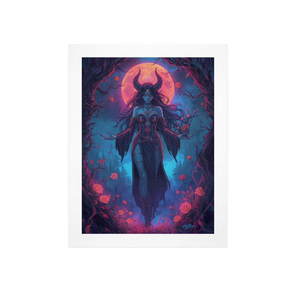 Gothic Witch Rose Art Print 11