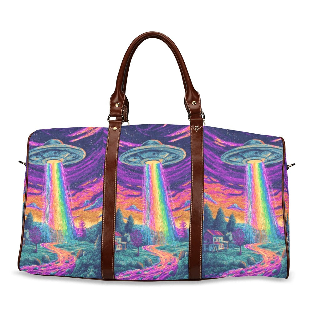 Trippy Alien UFO Gothic Women's Fashion Waterproof Travel Bag Large