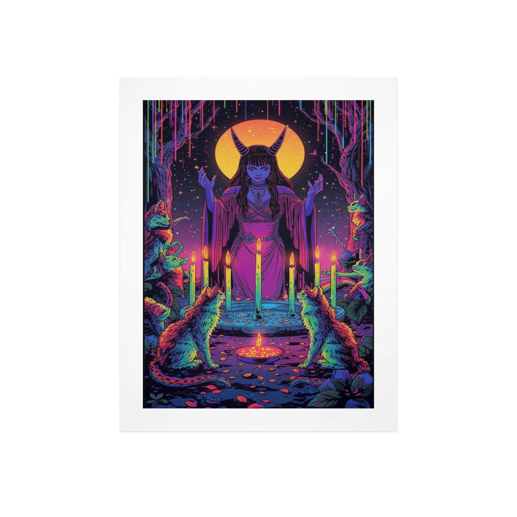 Gothic Galaxy Witch Art Print 2