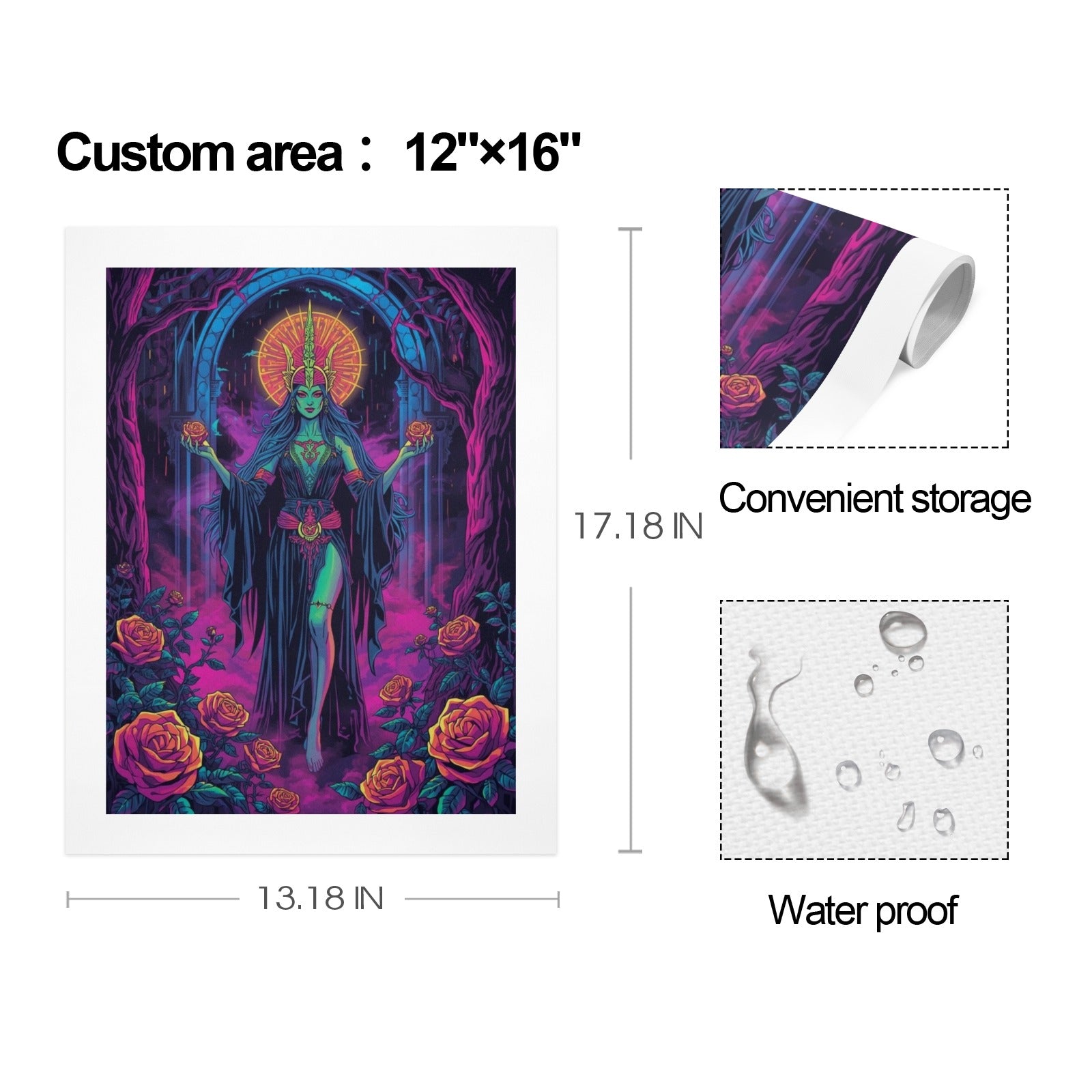 Gothic Witch Rose Art Print 4