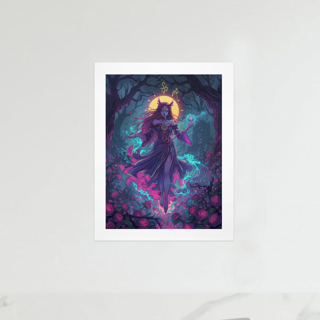 Gothic Witch Rose Art Print 13