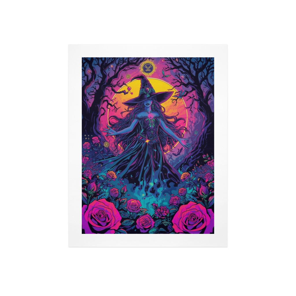 Gothic Witch rose Art Print 1