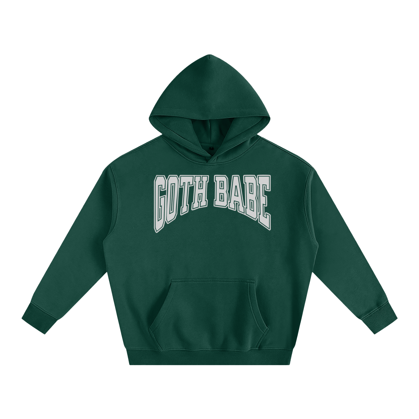 Goth Babe Oversized Fleeced Hoodie - Night Bloom Digital Empire Studios