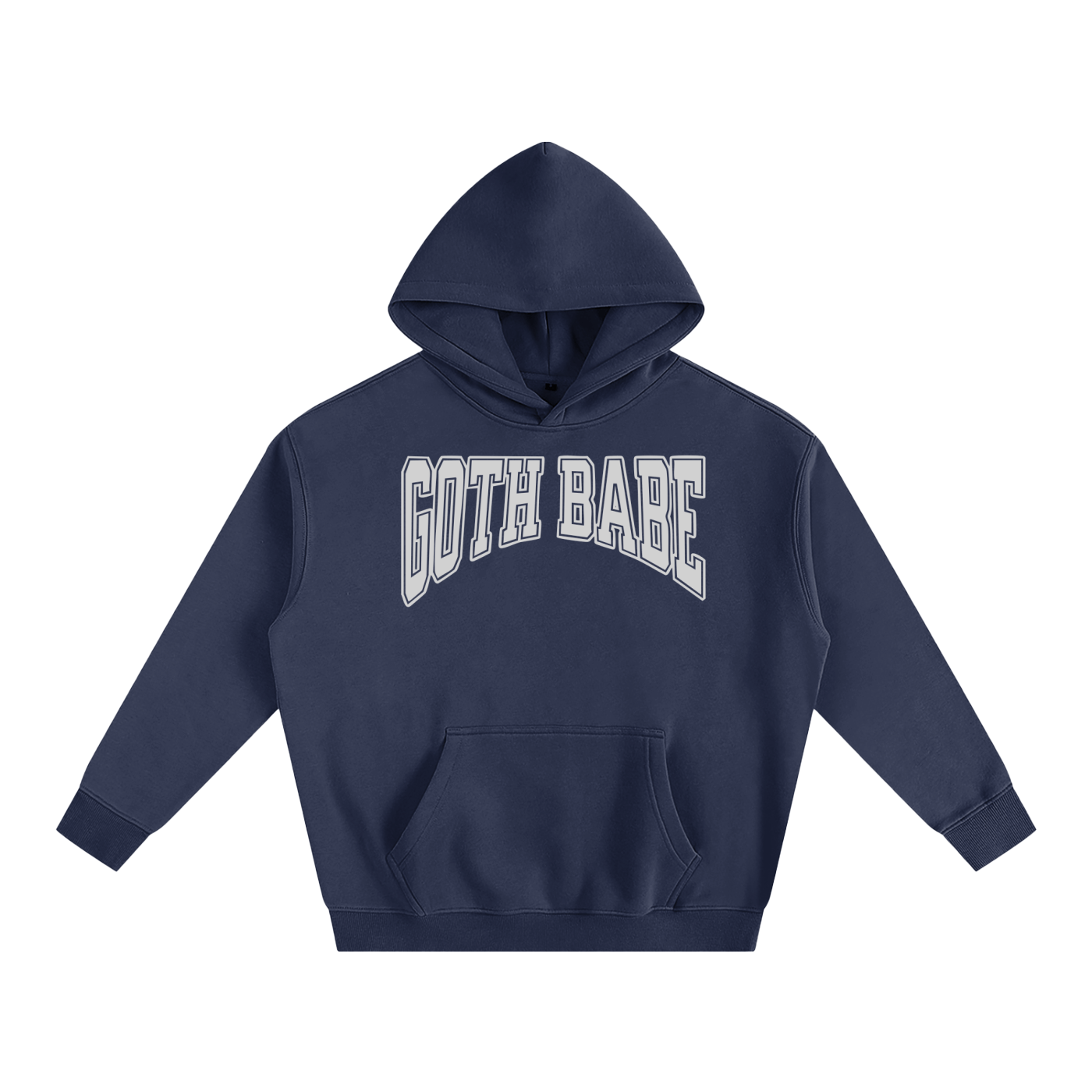 Goth Babe Oversized Fleeced Hoodie - Night Bloom Digital Empire Studios