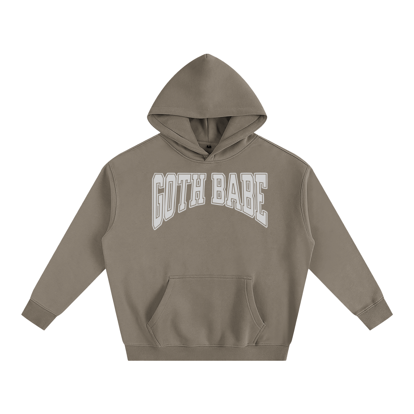 Goth Babe Oversized Fleeced Hoodie - Night Bloom Digital Empire Studios