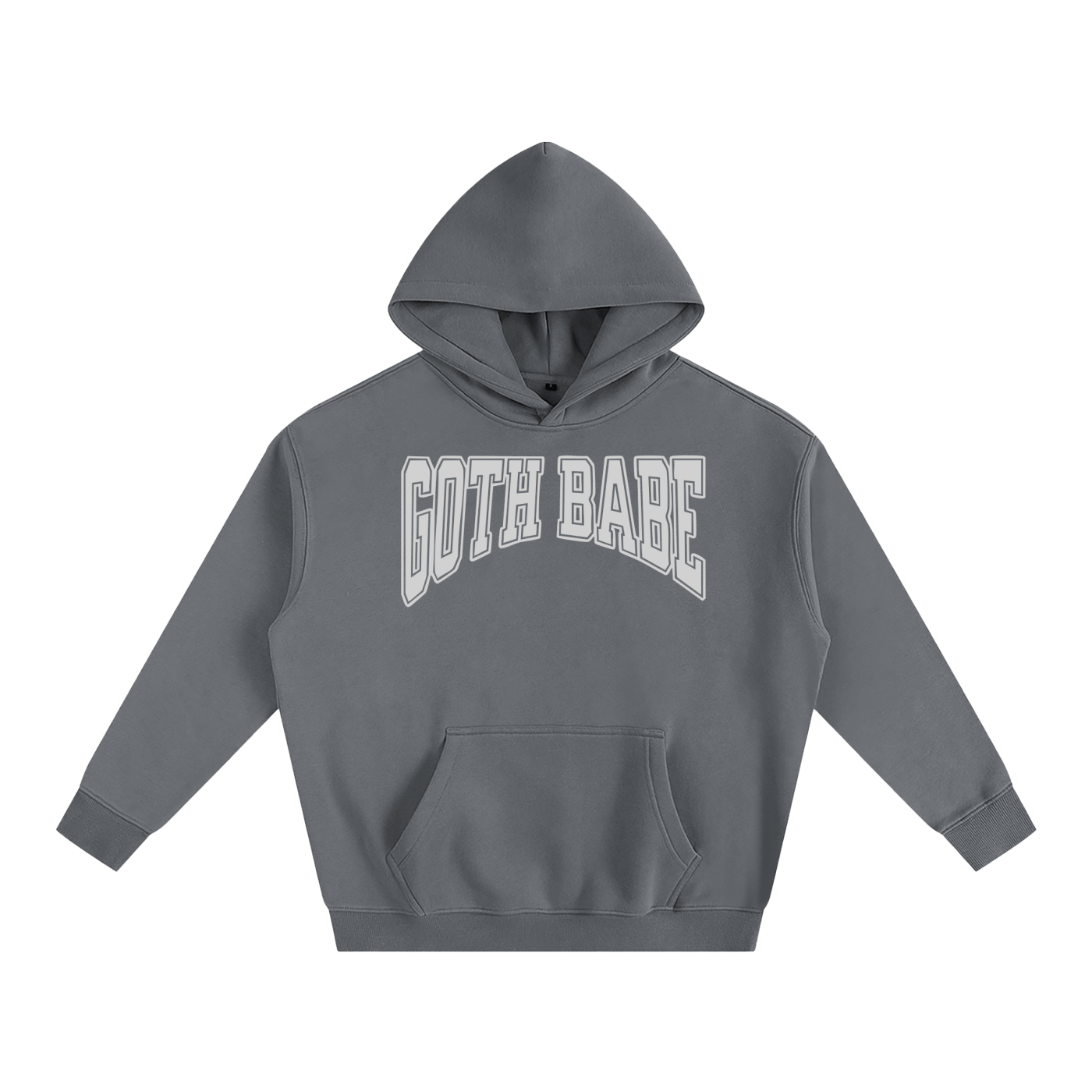 Goth Babe Oversized Fleeced Hoodie - Night Bloom Digital Empire Studios