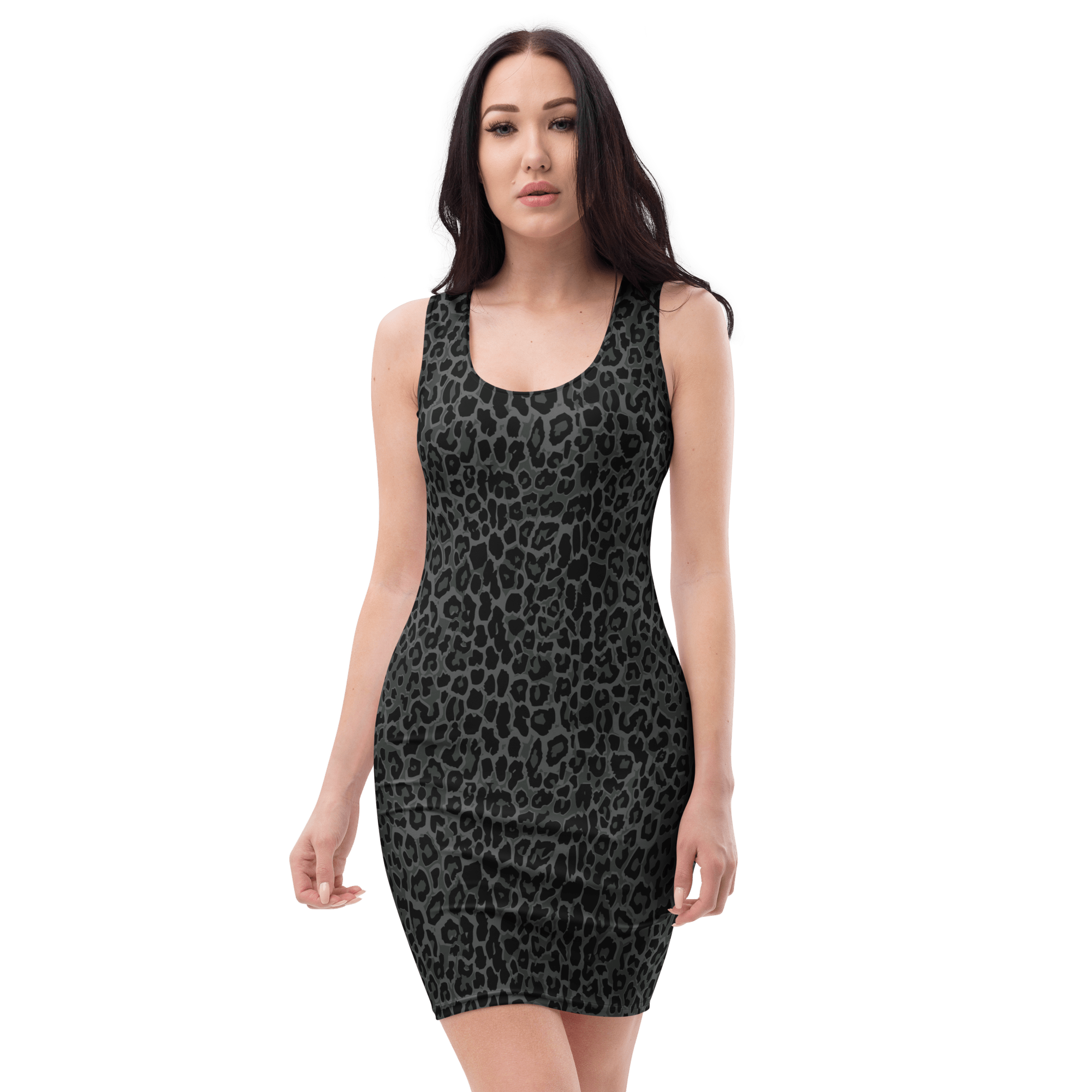 Goth Kitty Bodycon Dress - Night Bloom Digital Empire Studios