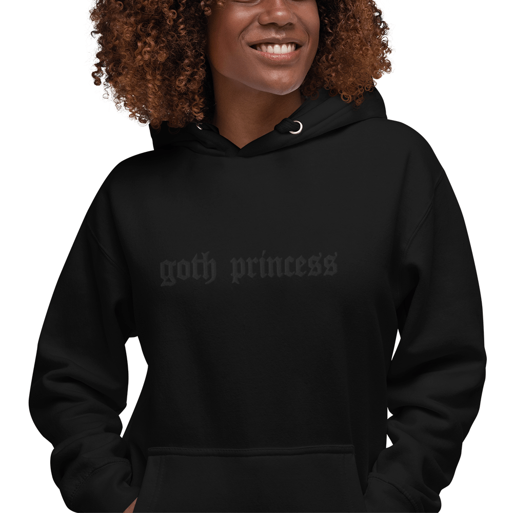 Goth Princess Unisex Hoodie - Night Bloom Digital Empire Studios