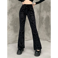 Gothic Chic Flared Pants - Night Bloom Digital Empire Studios