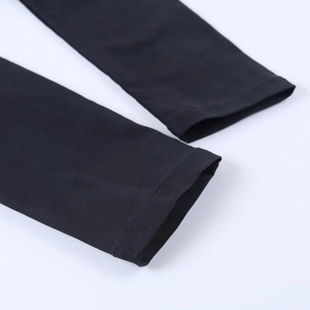 Gothic Crescent Moon Cutout Pants - Night Bloom Digital Empire Studios