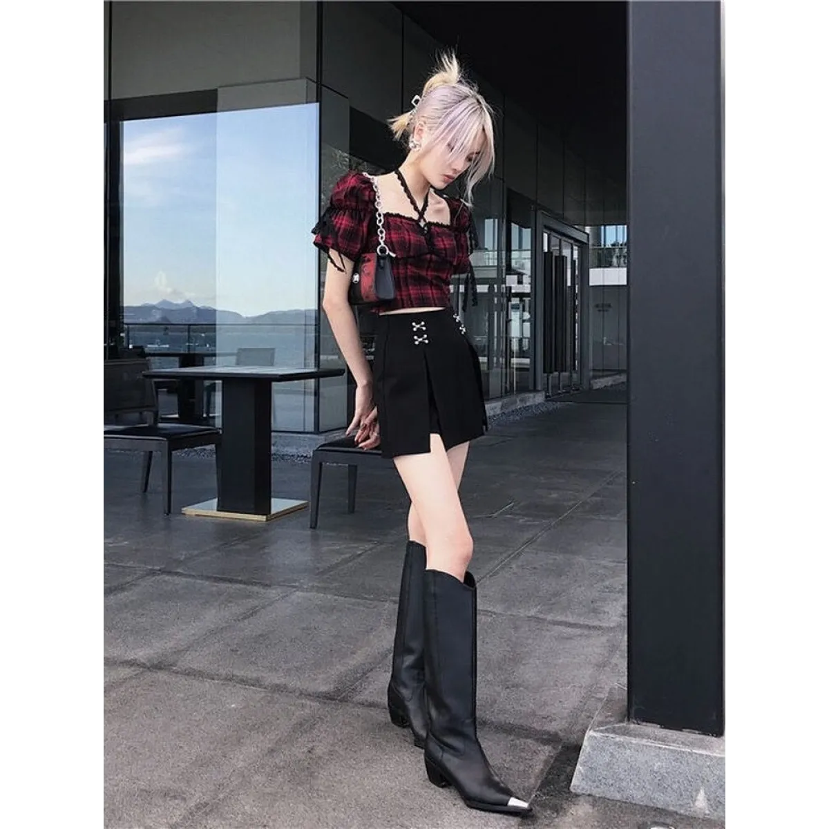 Gothic Harajuku Crop T-shirts - Night Bloom Digital Empire Studios