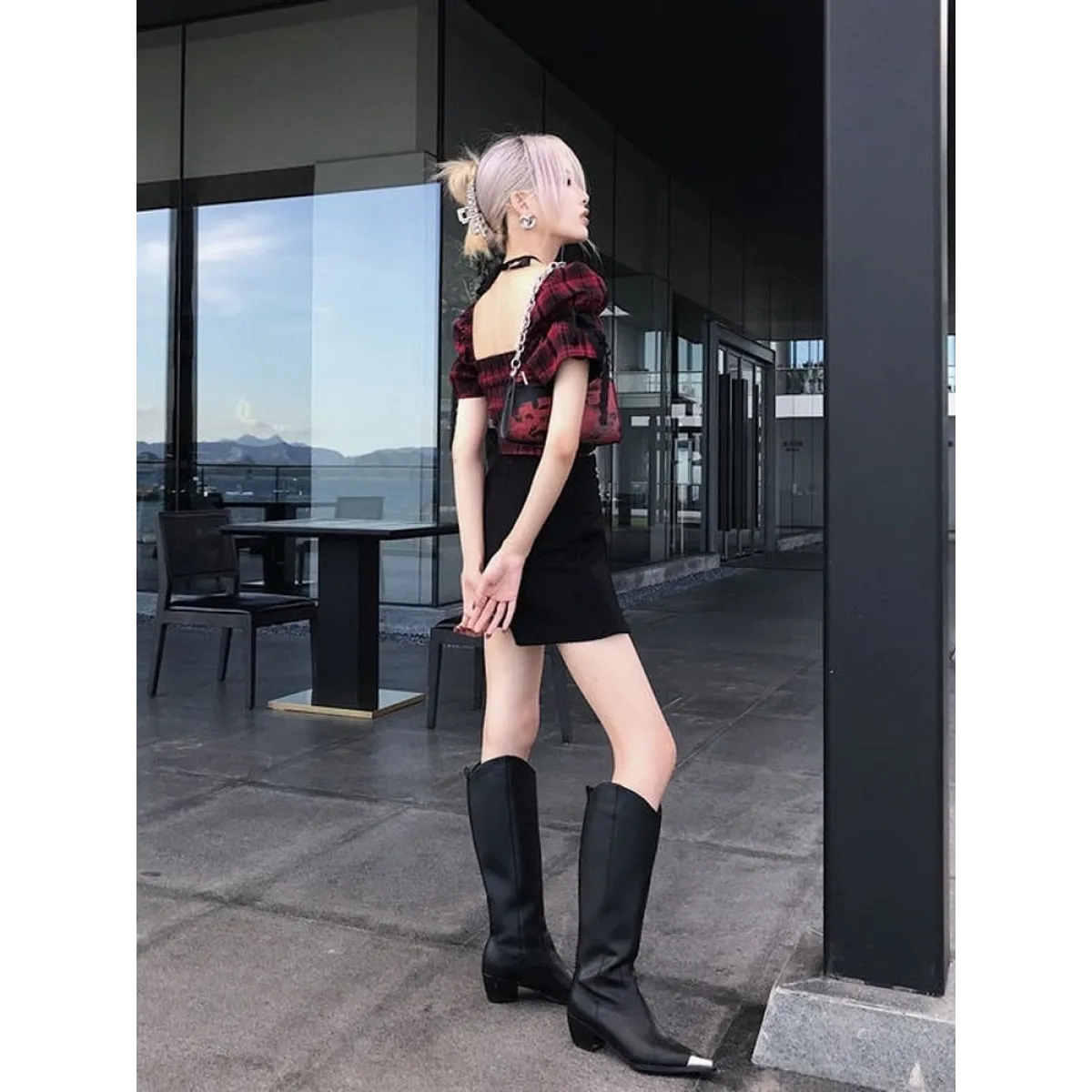 Gothic Harajuku Crop T-shirts - Night Bloom Digital Empire Studios
