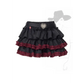 Ruffle Mini Skirt – Gothic Harajuku Y2K Emo Aesthetic - Night Bloom Digital Empire Studios