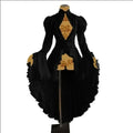 Gothic Lace Renaissance Dress – Vintage Medieval Cosplay - Night Bloom Digital Empire Studios
