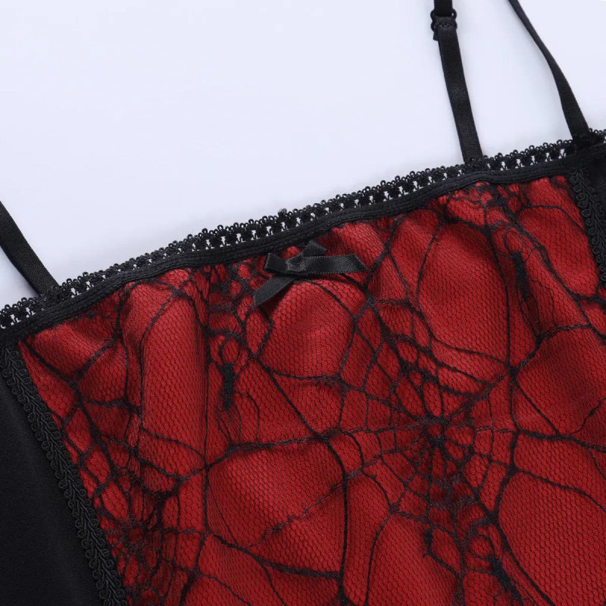 Gothic Spider Lace Cami Top - Night Bloom Digital Empire Studios