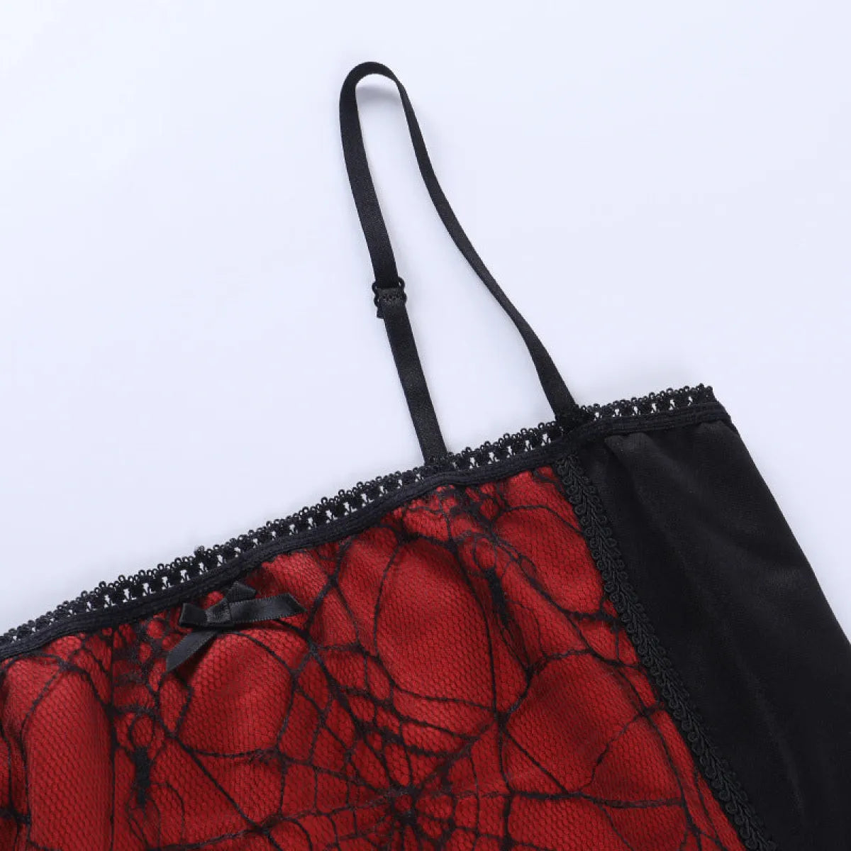 Gothic Spider Lace Cami Top - Night Bloom Digital Empire Studios