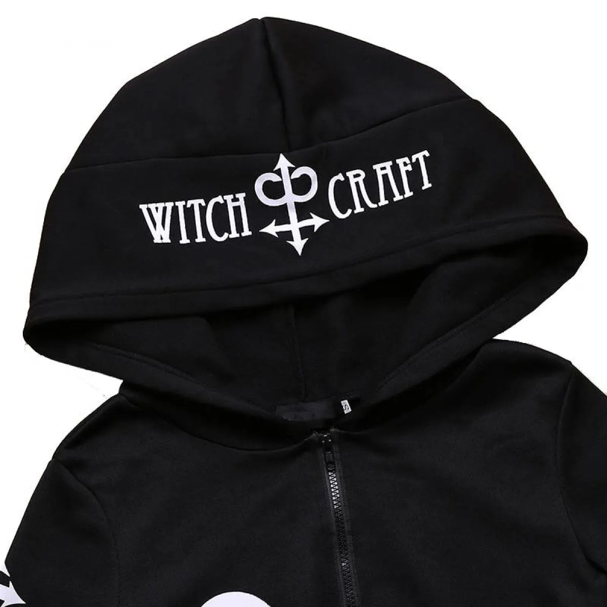 Women's Gothic Zipper Hoodie - Night Bloom Digital Empire Studios