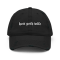 Hott Goth Wife Distressed Dad Hat - Night Bloom Digital Empire Studios