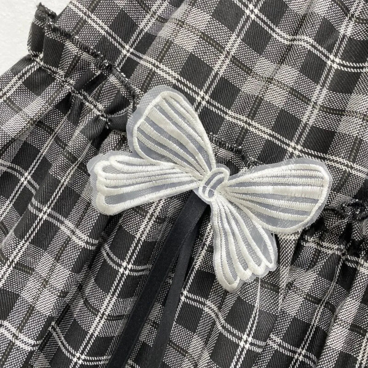 Kawaii Gothic Lolita Plaid Skirt - Night Bloom Digital Empire Studios