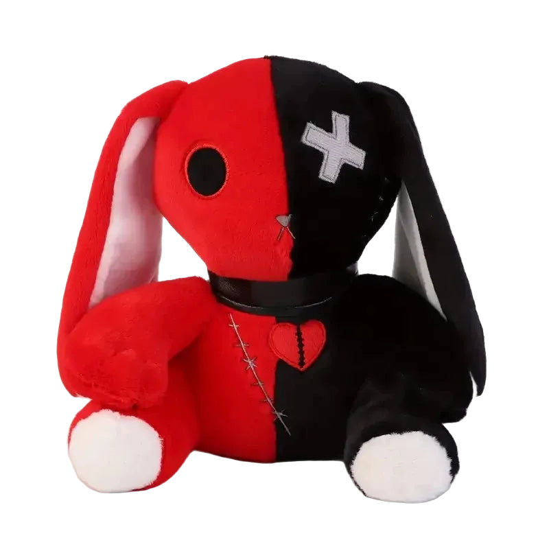Creepy Goth Bunny Plush - Night Bloom Digital Empire Studios
