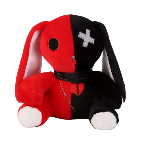 Creepy Goth Bunny Plush - Night Bloom Digital Empire Studios