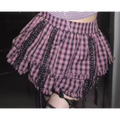 Plaid Layered Skirt – Harajuku Punk Gothic Lolita Style - Night Bloom Digital Empire Studios